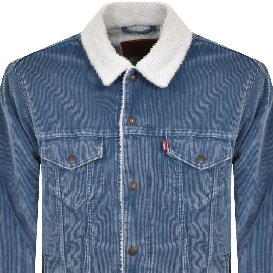 Levis Sherpa Trucker Jacket Blue Mainline Menswear Canada